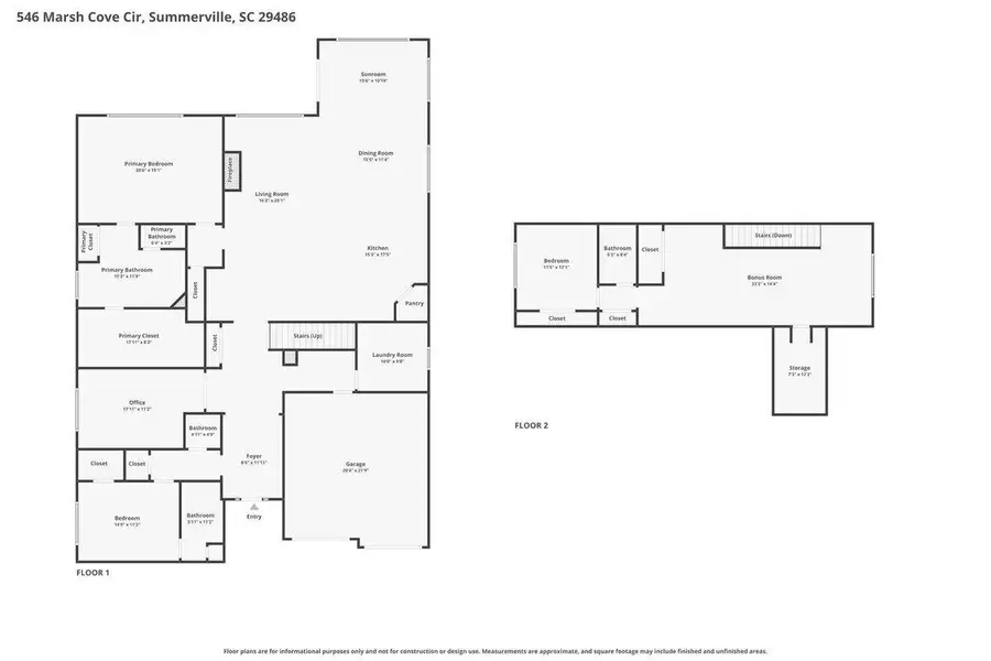 2D floor plan layout of this home in , Summerville, SC (Image 6).