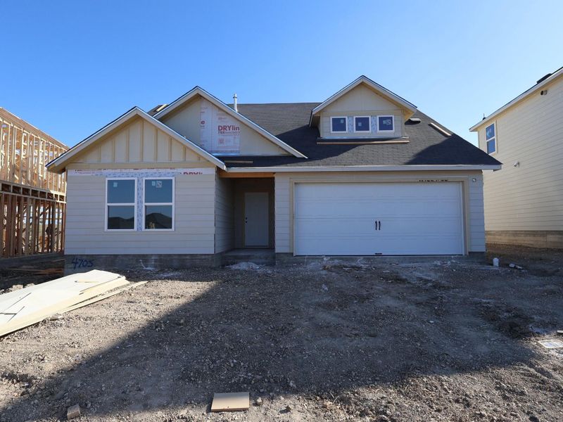 In-progress construction of a new home in Cascades at Onion Creek, Austin, TX (Image 3).
