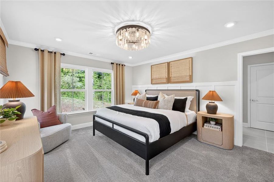 Furnished interior view inside a new home in Ansley Towns, Cumming (Image 16).