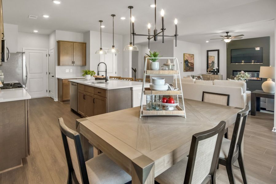 Furnished interior view inside a new home in The Oaks, Clarksville (Image 5).