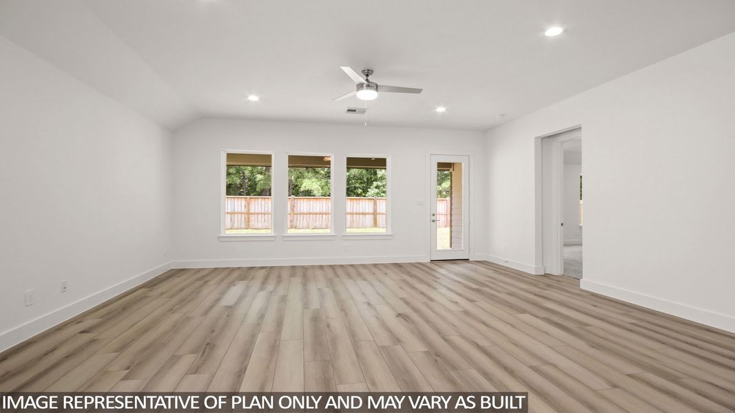 Representative unfurnished interior of a home built from the Garnet by D.R. Horton in Mill Creek Estates, Magnolia (Image 15). Representative unfurnished interior of a home built from the Garnet by D.R. Horton in Mill Creek Estates, Magnolia (Image 15).