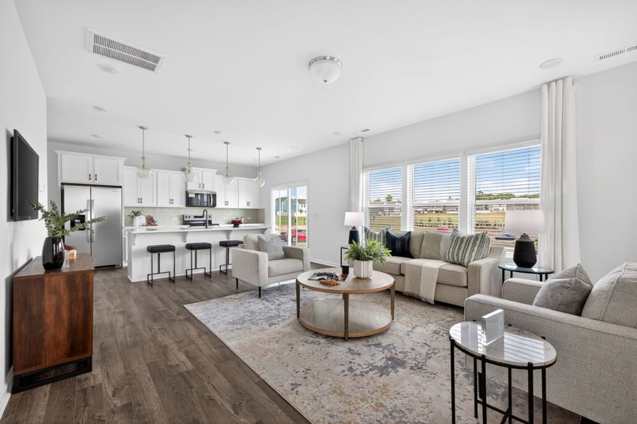 Furnished interior view inside a new home in Morgan Hills, Albemarle (Image 11).
