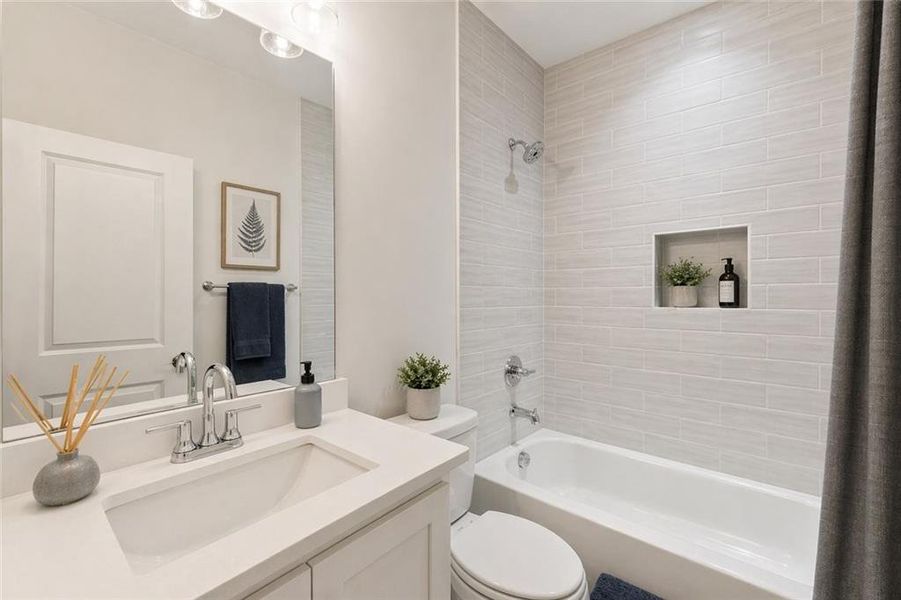 Furnished interior view inside a new home in , Buford (Image 32).