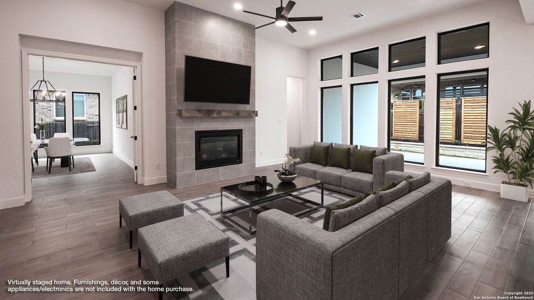 Furnished interior view inside a new home in Veramendi 60', New Braunfels (Image 10).
