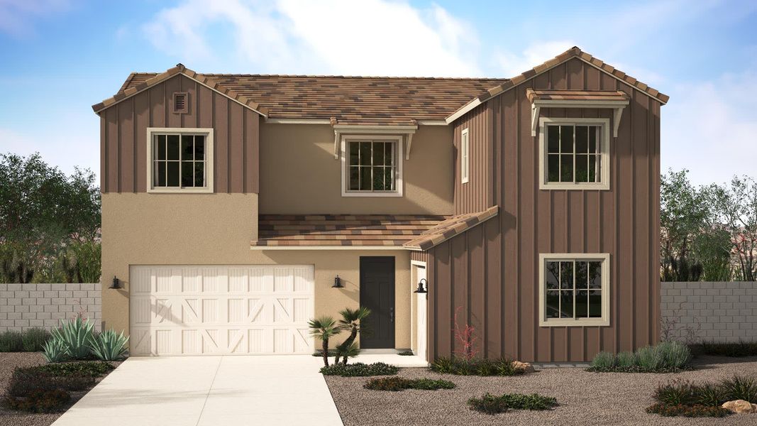 Farmhouse Elevation | Mirabella | Harvest at Citrus Park | New Homes in Goodyear, AZ | Landsea Homes