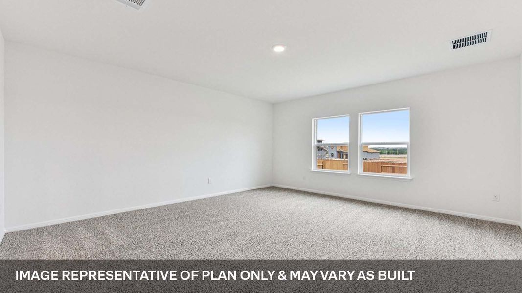 Representative unfurnished interior of a home built from the The Mitchell by D.R. Horton in Bar W Ranch, Leander (Image 19).