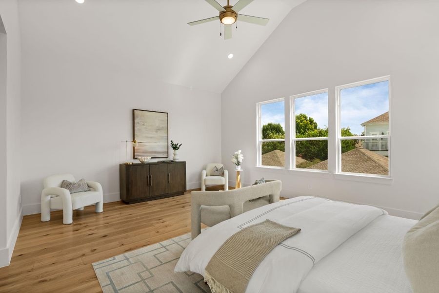 Furnished interior view inside a new home in , Houston (Image 33).