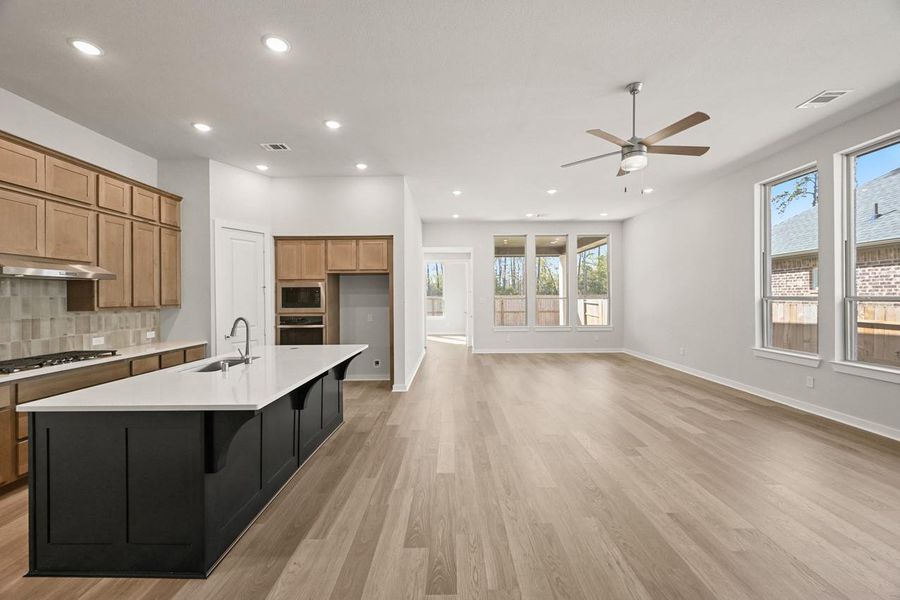 Furnished interior view inside a new home in Grand Central Park: 55ft. lots, Conroe (Image 5).