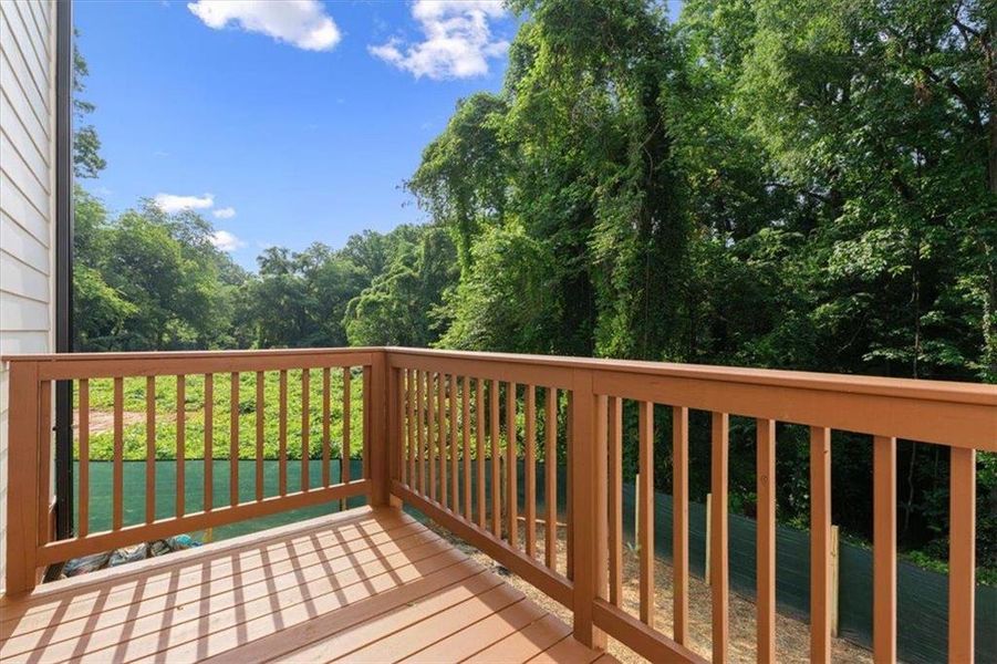 Exterior details and patio area of a home in , Atlanta (Image 2). Exterior details and patio area of a home in , Atlanta (Image 2).