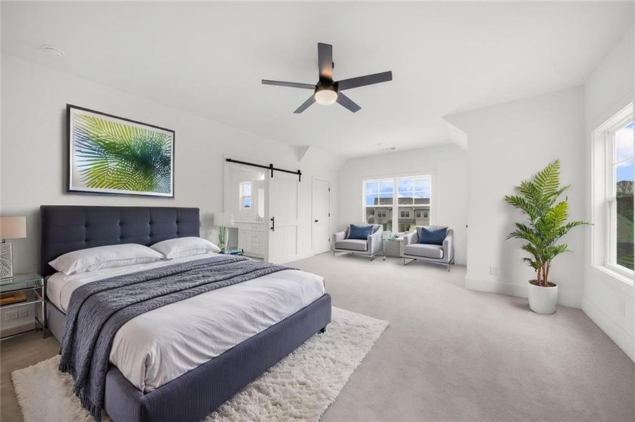 Furnished interior view inside a new home in , Canton (Image 7).