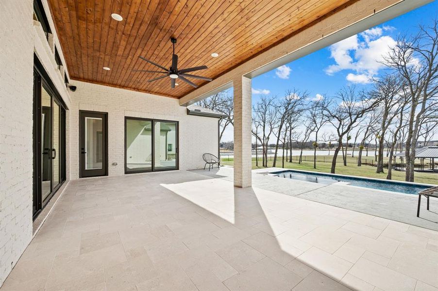 Exterior details and patio area of a home in The Resort on Eagle Mt. Lake, Fort Worth (Image 22).