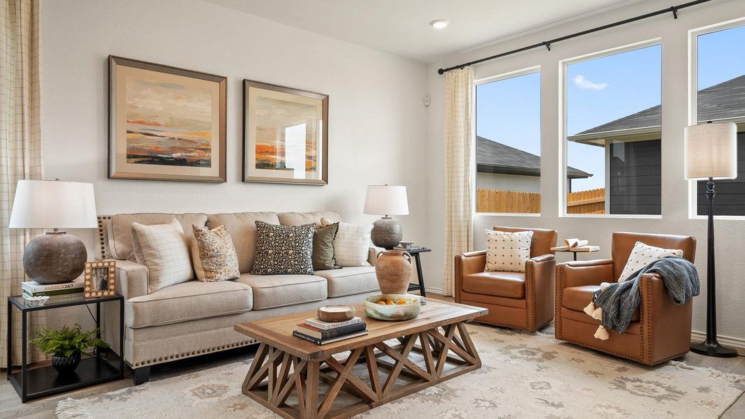 Furnished interior view inside a new home in Valverde, Bastrop (Image 12).