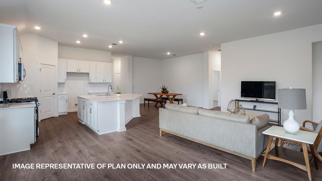 Furnished interior view inside a new home in Rosenbusch Ranch, Leander (Image 12).