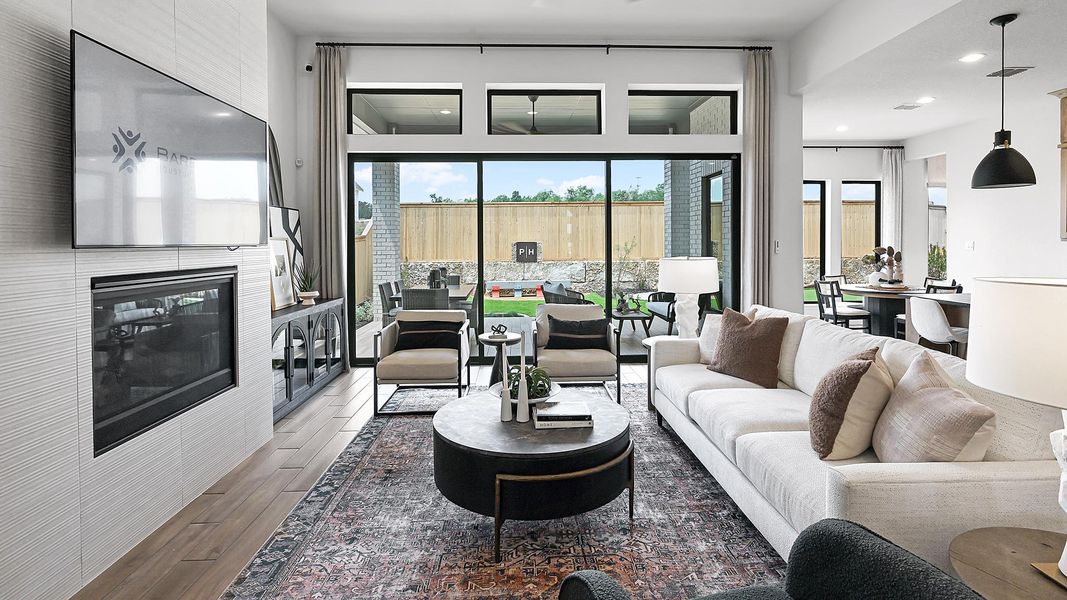 Furnished interior view inside a new home in Trinity Falls, McKinney (Image 52).