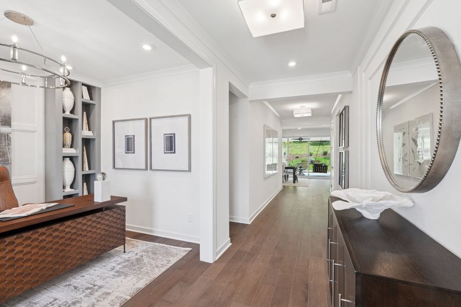 Representative furnished interior of a home built from the Poplar Ridge by Tri Pointe Homes in Altis At Serenity, Fuquay Varina (Image 27).