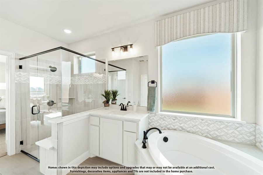 Furnished interior view inside a new home in Painted Tree, McKinney (Image 31).