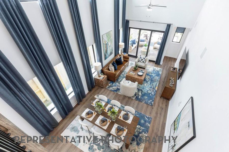 Furnished interior view inside a new home in Bridgeland, Cypress (Image 6).