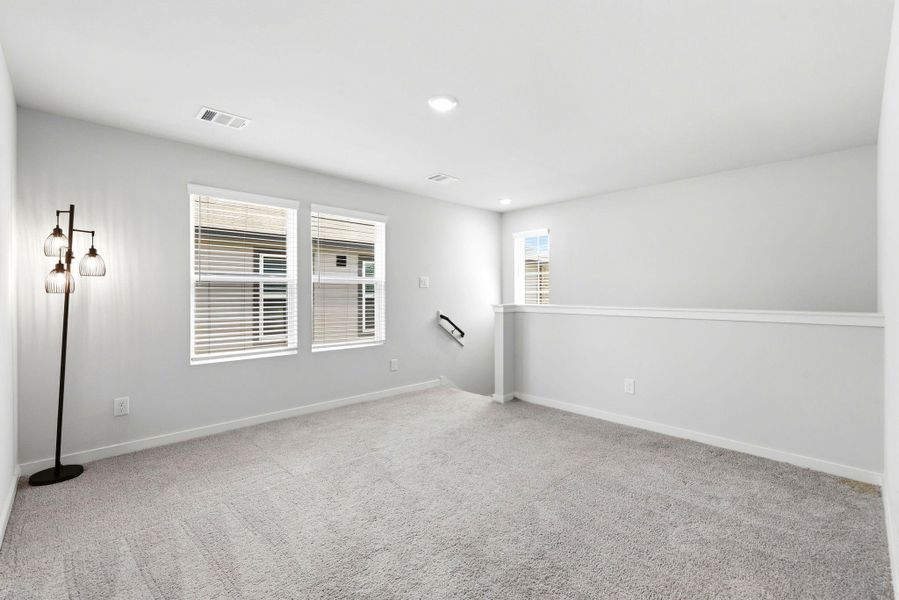 Spacious, unfurnished interior of a new home in Lakes at Black Oak, Magnolia (Image 21). Spacious, unfurnished interior of a new home in Lakes at Black Oak, Magnolia (Image 21).