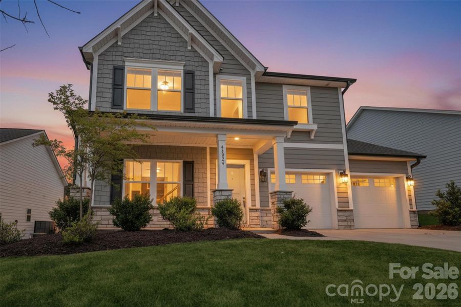 Front exterior of a new home in Edgewater - The Links, Lancaster, SC, highlighting curb appeal (Image 30).