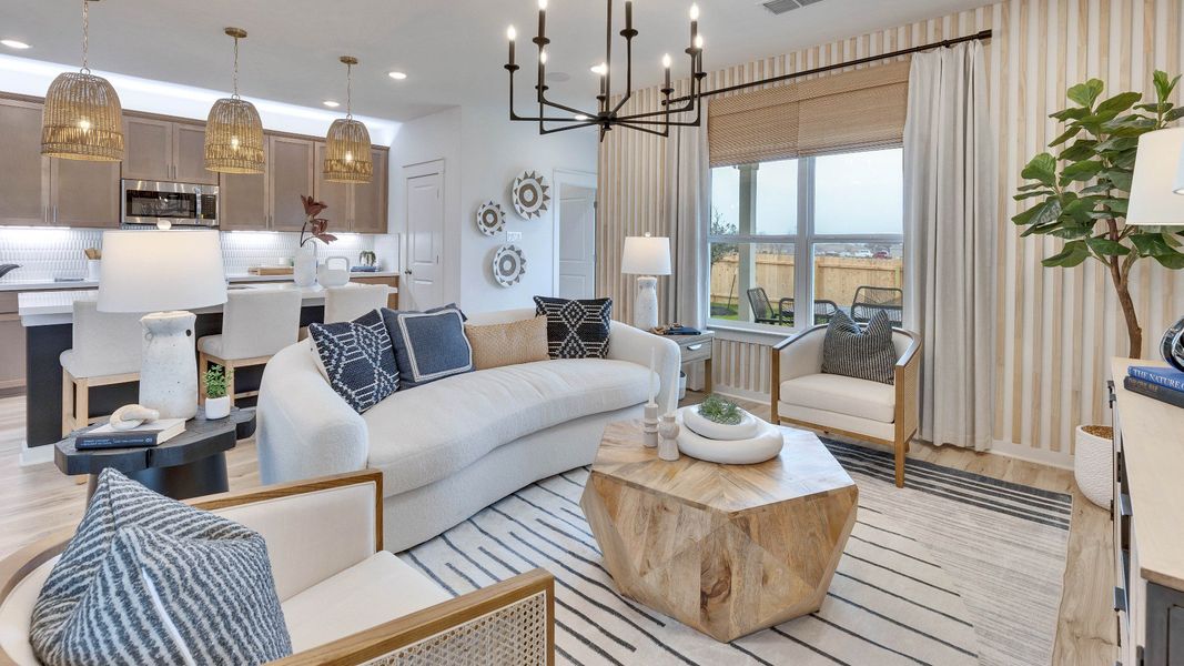 Model home photos of similar floorplans, not pictures of actual home.