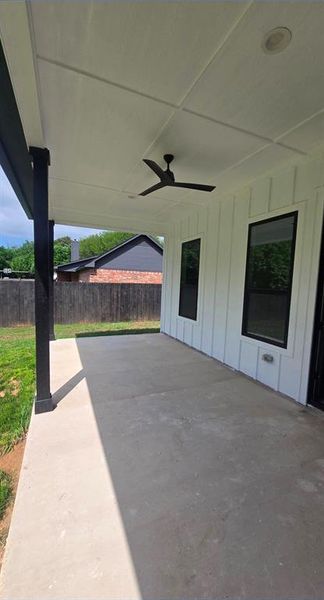 Exterior details and patio area of a home in , Springtown (Image 23).