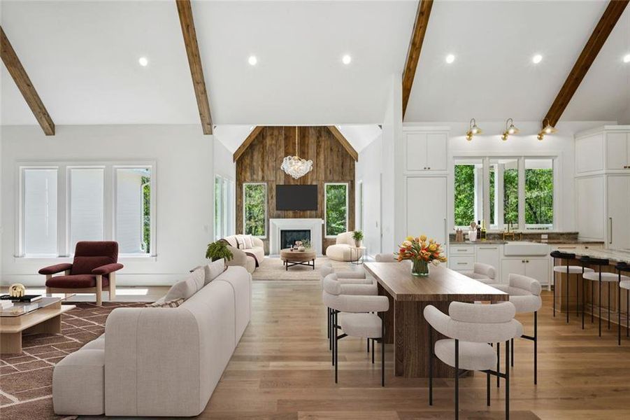 Furnished interior view inside a new home in , Athens (Image 6).