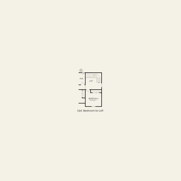 2D floor plan layout for the Kirby by Pulte Homes in The Retreat at Carolina Ridge, Harrisburg, NC (Image 5).