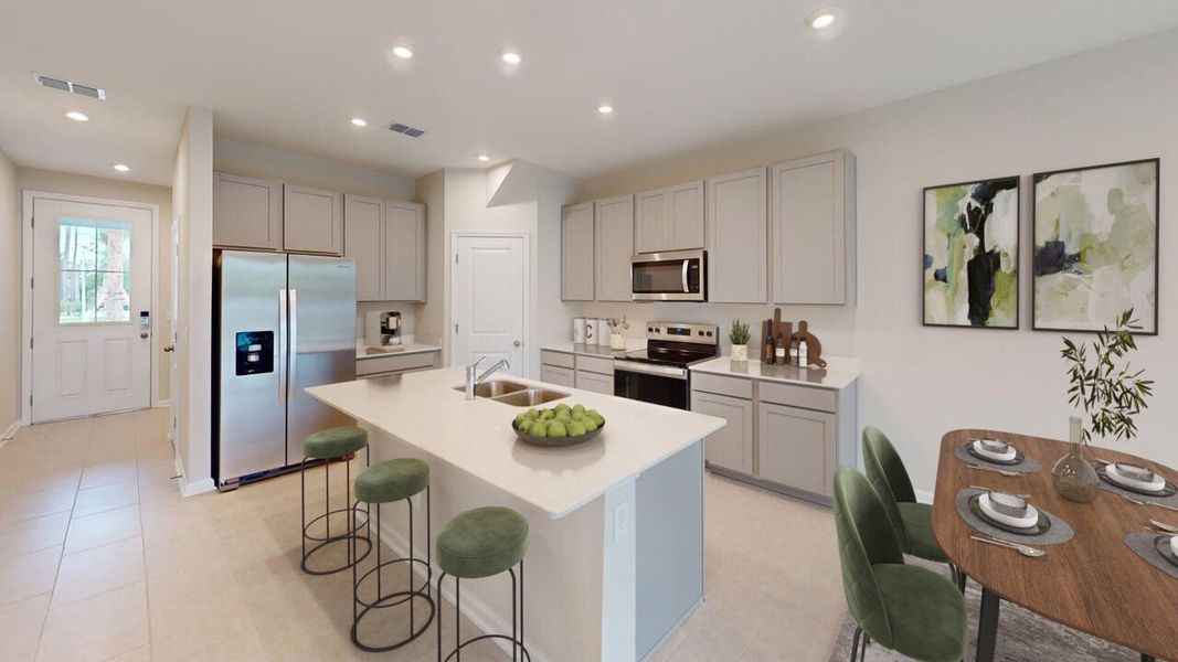 Representative furnished interior of a home built from the Olive by Mattamy Homes in Egret Creek, Jacksonville (Image 5). Representative furnished interior of a home built from the Olive by Mattamy Homes in Egret Creek, Jacksonville (Image 5).
