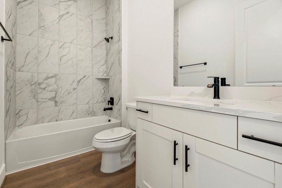 Furnished interior view inside a new home in Hallimore Ranch, Rosenberg (Image 10).