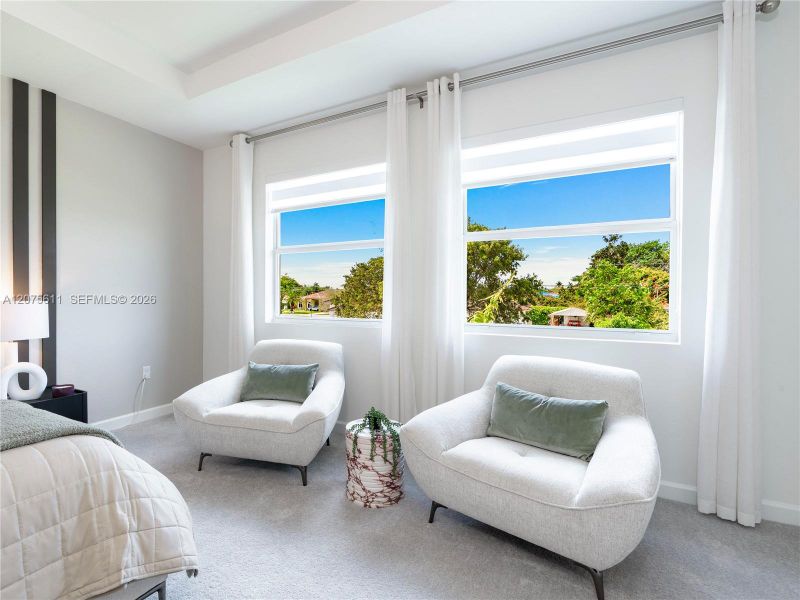 Furnished interior view inside a new home in Wildwood Groves, Miami (Image 14).