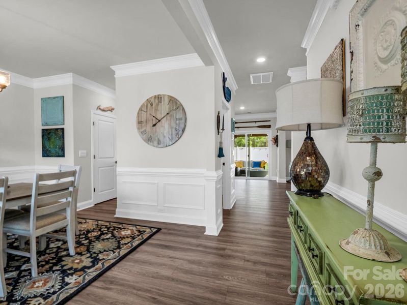 This 4-bedroom home feels open and spacious.