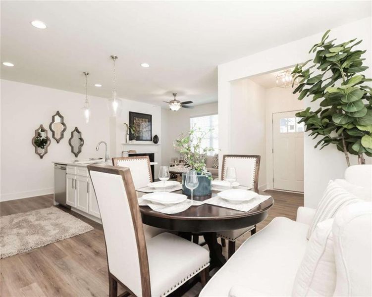 Furnished interior view inside a new home in , Conyers (Image 28). Furnished interior view inside a new home in , Conyers (Image 28).