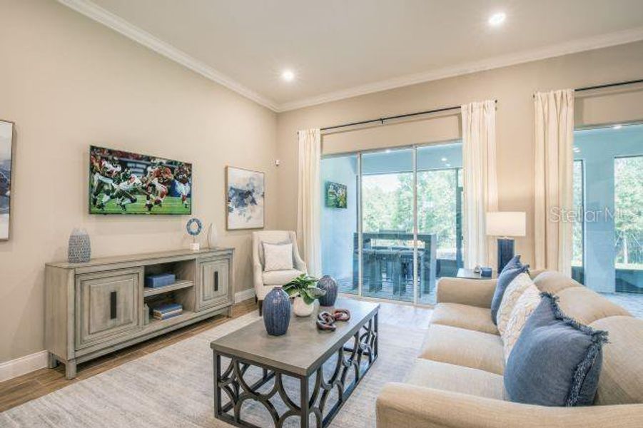 Furnished interior view inside a new home in Sugarmill Woods, Homosassa (Image 15).