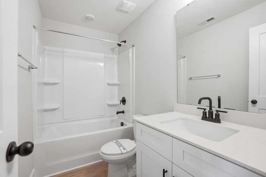 Furnished interior view inside a new home in Blythe Mill Townhomes, Waxhaw (Image 13). Furnished interior view inside a new home in Blythe Mill Townhomes, Waxhaw (Image 13).