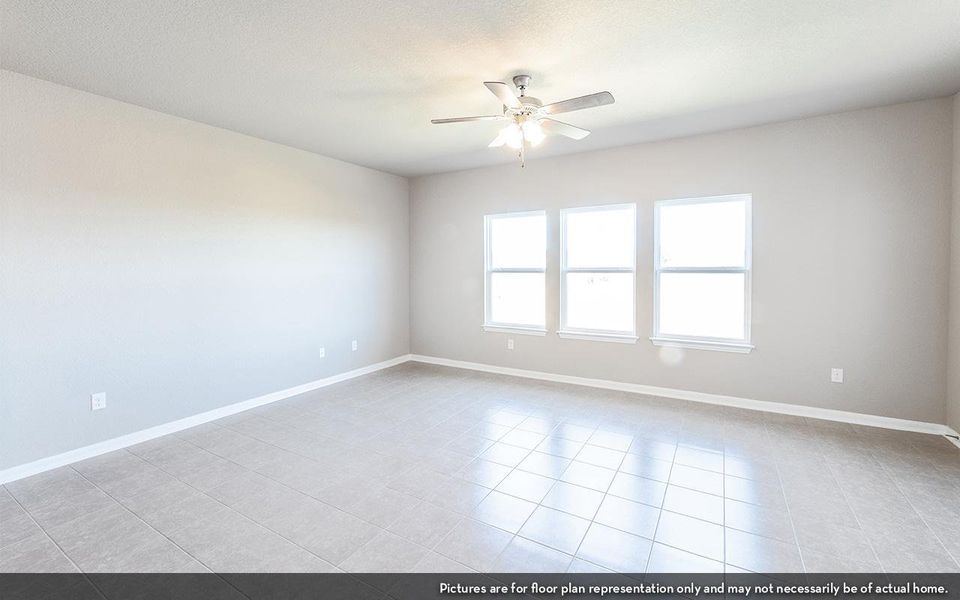 Representative unfurnished interior of a home built from the Blanco by CastleRock Communities in Lone Oak, San Antonio (Image 10).