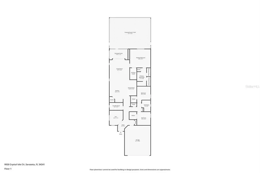 2D floor plan layout of this home in , Sarasota, FL (Image 5). 2D floor plan layout of this home in , Sarasota, FL (Image 5).