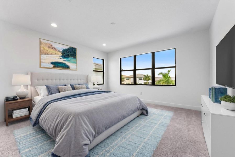 Furnished interior view inside a new home in , Boca Raton (Image 40). Furnished interior view inside a new home in , Boca Raton (Image 40).