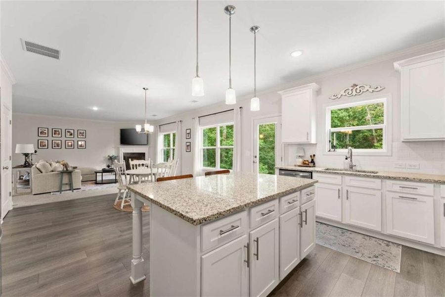 Furnished interior view inside a new home in , Dawsonville (Image 8).