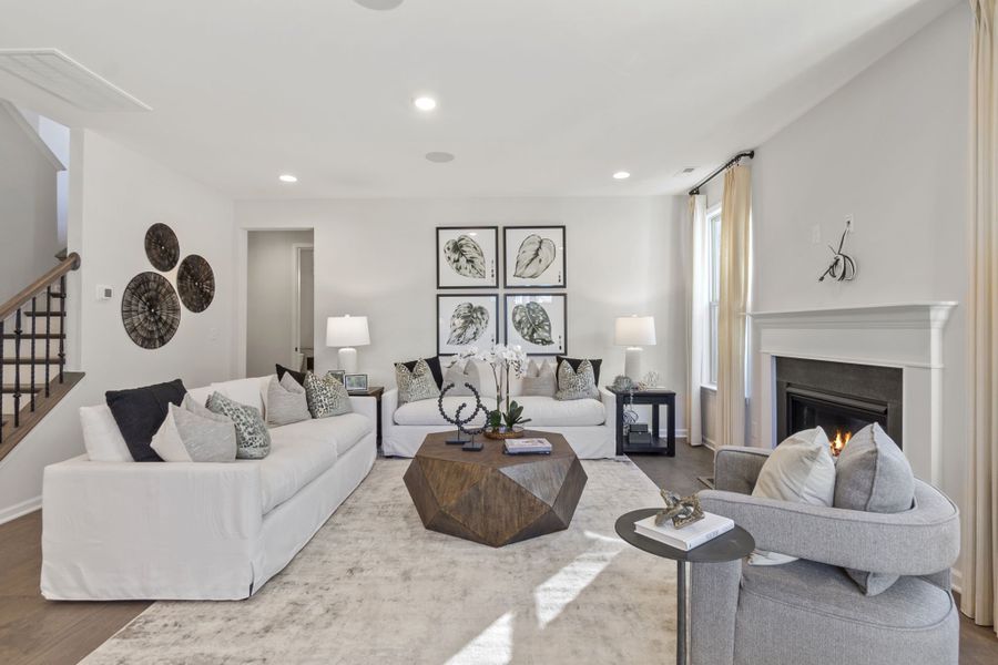 Representative furnished interior of a home built from the Waverly by Taylor Morrison in Walden, Huntersville (Image 11).