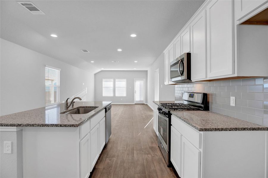 Furnished interior view inside a new home in Southgrove, Kyle (Image 3).