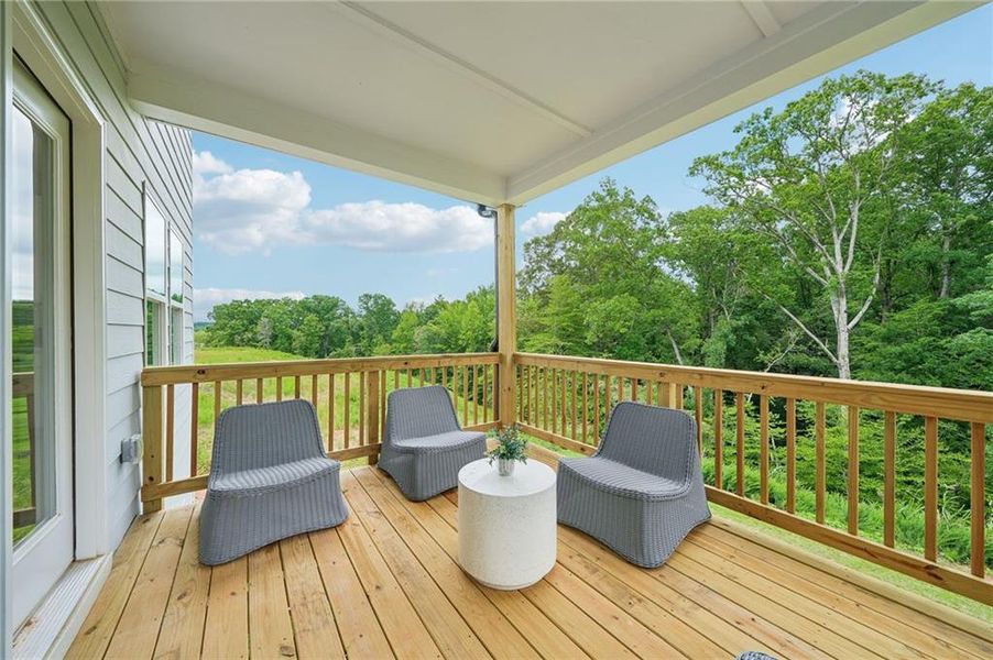 Exterior details and patio area of a home in River Pointe, Monroe (Image 3). Exterior details and patio area of a home in River Pointe, Monroe (Image 3).