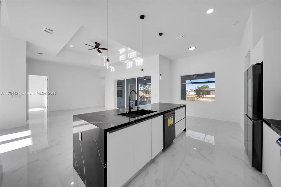 Furnished interior view inside a new home in , Cape Coral (Image 10). Furnished interior view inside a new home in , Cape Coral (Image 10).