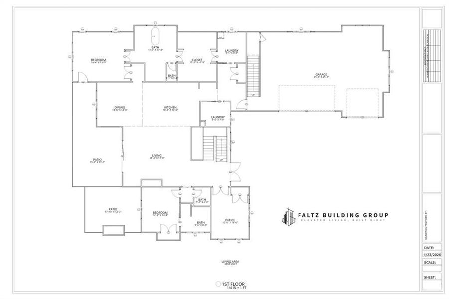 2D floor plan layout of this home in , Gainesville, GA (Image 4).