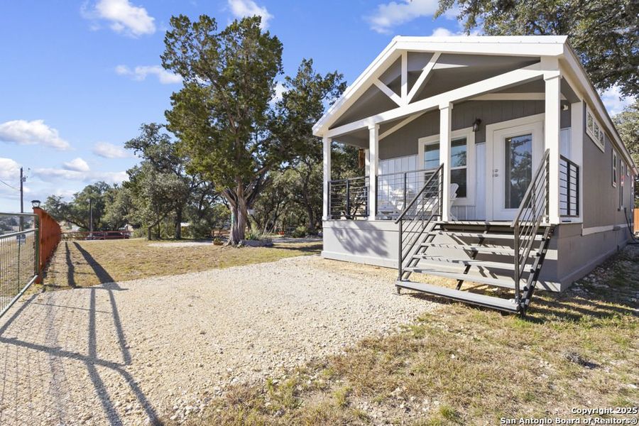 Exterior details and patio area of a home in , Bandera (Image 2). Exterior details and patio area of a home in , Bandera (Image 2).