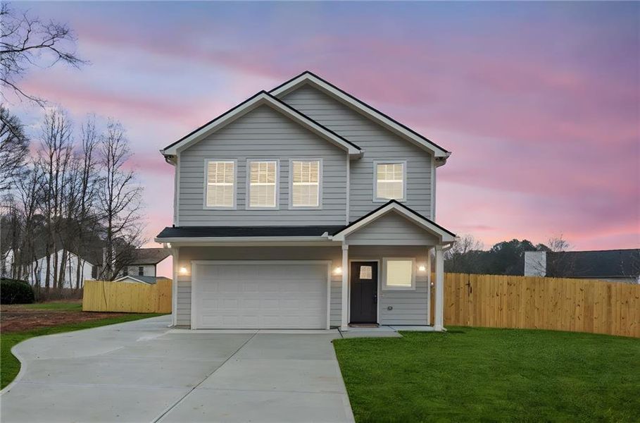 Front exterior of a new home in , Austell, GA, highlighting curb appeal (Image 23).