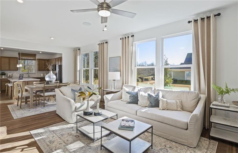 Furnished interior view inside a new home in Sun City Peachtree, Griffin (Image 4).