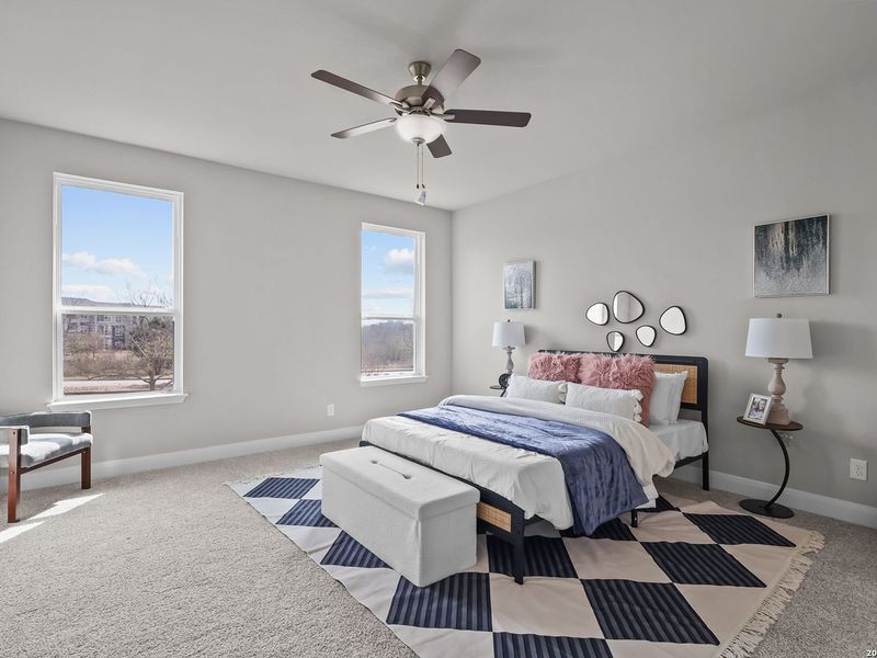Furnished interior view inside a new home in Ladera, San Antonio (Image 29).