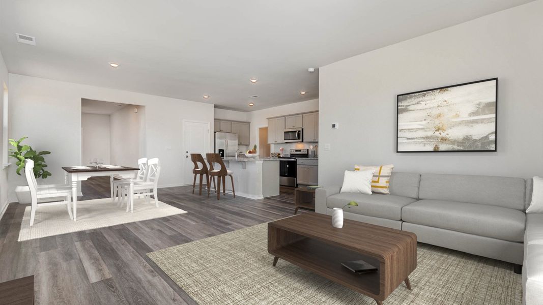 Furnished interior view inside a new home in Sandridge Park, Little River (Image 4).