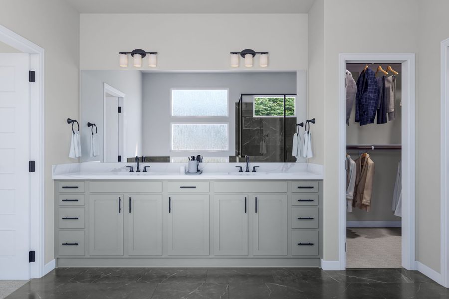 Representative furnished interior of a home built from the Foss by Tri Pointe Homes in Lariat, Liberty Hill (Image 12).