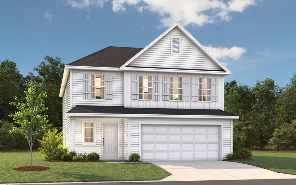 Representative exterior photo of a completed home built from the The Nightingale by Stanley Martin Homes in Bell Meadows, Winnabow, NC (Image 20).